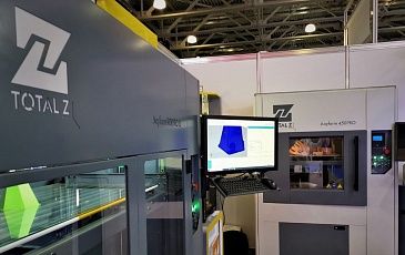 New large scale Total Z 3D printer on Rosmould exhibition in Moscow